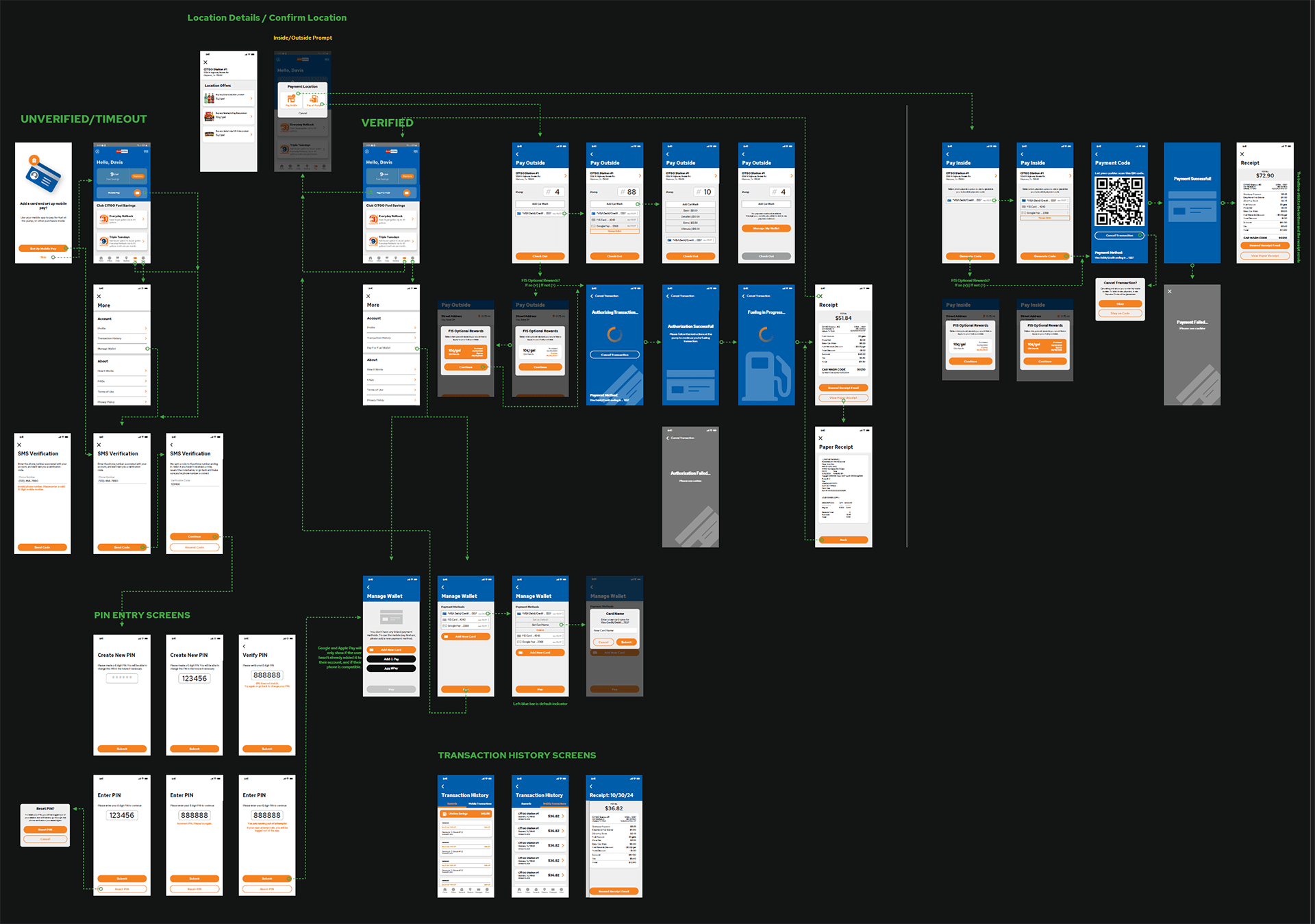 Club CITGO PlusPAY mobile pay and wallet user-map preview